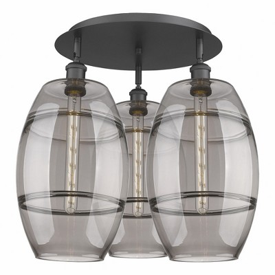 Vaz - 3 Light Flush Mount In Industrial Style-19.5 Inches Tall and 21.75 Inches Wide