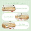 NicBex Twin/Full/Queen Floor Bed for Kids,Sturdy Wood Montessori Floor Bed with Safety Guardrails,Low Montessori Floor Bed for Kids/Girls/Boys - 3 of 4