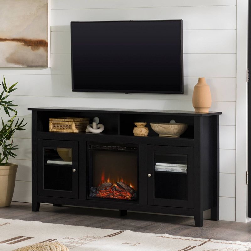 Ackerman Modern Transitional Tall with Electric Fireplace TV Stand for TVs up to 65" - Saracina Home, 4 of 12