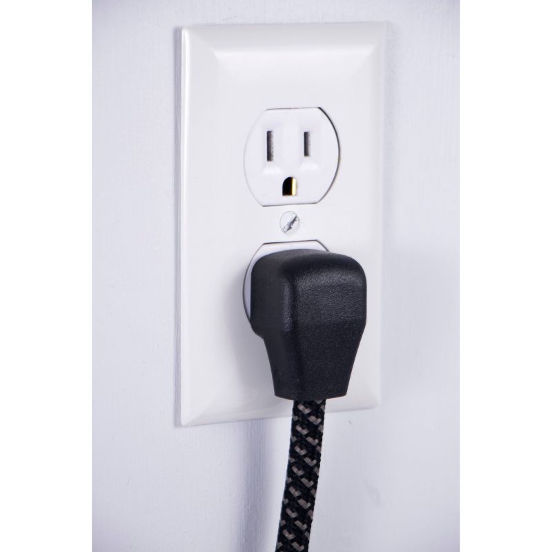 Philips 8&#39; 3-Outlet Grounded Extension Cord - Black, 3 of 9