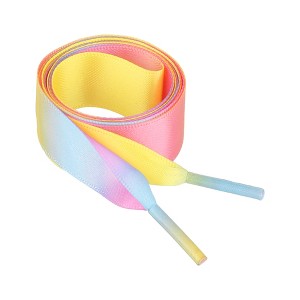 INSPIRE CHIC Extra Wide Satin Ribbon Flat Gradient Shoelaces - 1 of 4