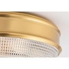 Mitzi Lacey 2 - Light Flush Mount in  Polished Nickel Clear Glass Shade  Shade - 2 of 4