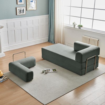 Aukfa Modern Multi-Functional 3-Seater Corduroy Sofa Bed with Versatile Layouts,Ergonomic Design,Luxury Comfort