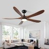 YUHAO Indoor 6-speed Modern and Farmhouse Soil Wood Ceiling Fan without Light and Remote Control - 4 of 4