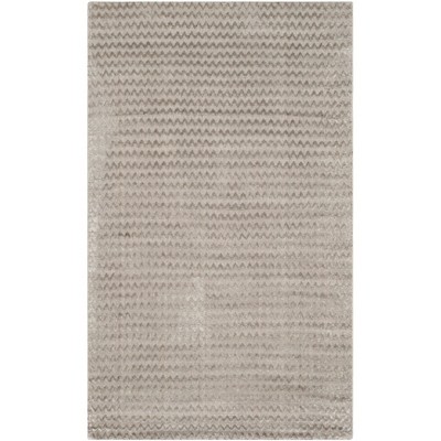 Graphite Elegance Hand-Knotted Wool-Viscose 3' x 5' Area Rug