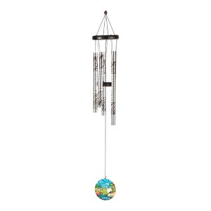 Dicksons Lord is My Shepherd Silver Toned 35 x 5 Inch Aluminum Windchime - 1 of 2