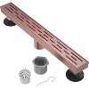 Linear Shower Drain -C06 Brushed Copper - 24 Inches - 2 of 4