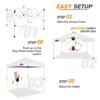 EAGLE PEAK 6.6x6.6 Pop Up Canopy Tent Instant Outdoor Canopy Easy Set Up Straight Leg Folding Shelter with Wheeled Bag, 8 Stakes and 4 Ropes - 2 of 4