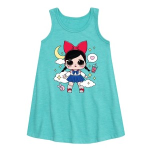 Girls' - LOL Surprise! - Fanime Kawaii Graphic Sleeveless Aline Dress - 1 of 3