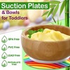 NutriChef Rainbow Bamboo Bowl with Silicone Suction and Spoon for Baby and Toddlers - 3 of 4