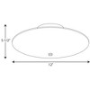 Progress Lighting, Round Collection, 2-Light Flush Mount, White Finish, White Glass Shade - 2 of 2