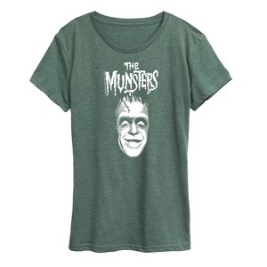 Women's - The Munsters - Herman Face Short Sleeve Graphic T-Shirt - 1 of 4