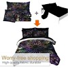 Hachikiko Bohemian King Comforter Set 8-Piece - Colorful Galaxy Mandala Bedding with Sheets & Sham (All Season Microfiber Set) - 4 of 4