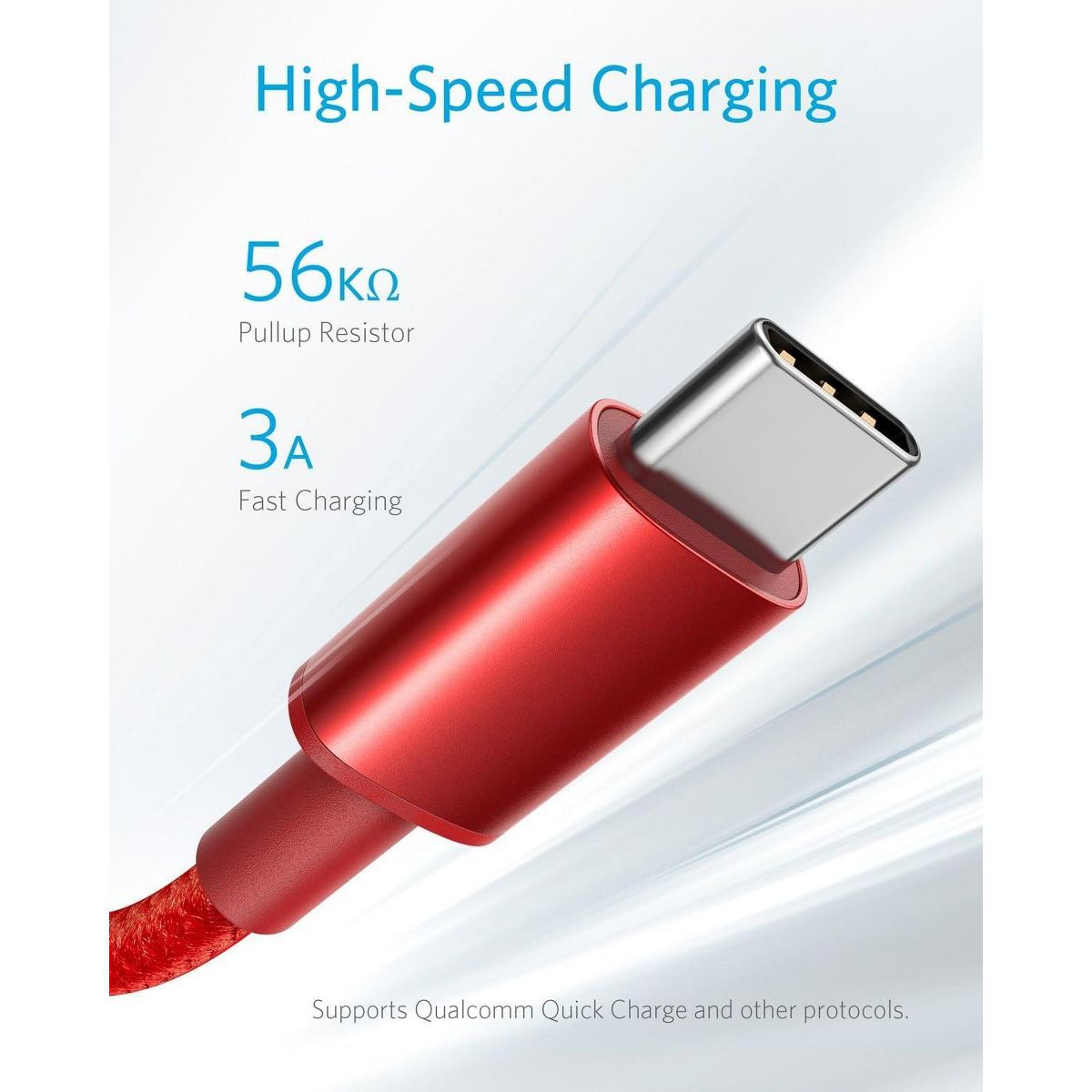 Anker Cable [2 Pack 6ft], USB A to USB C Cable - thumbnail 3