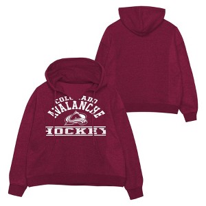 NHL Colorado Avalanche Girls' Long Sleeve Hooded Sweatshirt - 1 of 3