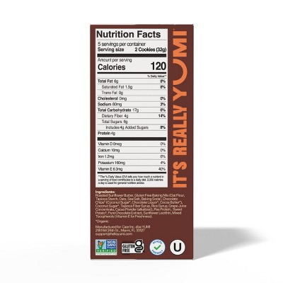 YUMI Double Chocolate Chip Cookies - 5.6oz
