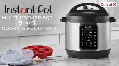 Instant Pot 6qt 9 in 1 Pressure Cooker Bundle Stainless Steel Rice Multi Cooker Locking Lid 1000w Black Target