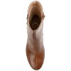Journee Collection Womens Gaibriel Round Toe Block Heel High Ankle Booties Cognac 11 - 4 of 4