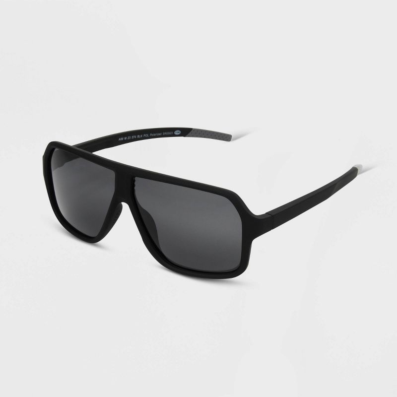 Women's Rubberized Plastic Aviator Sunglasses with Polarized Lenses - All In Motion™, 1 of 6