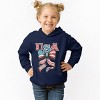 The Juniper Shop Coquette USA Bow Grunge Toddler Hoodie - 3 of 4