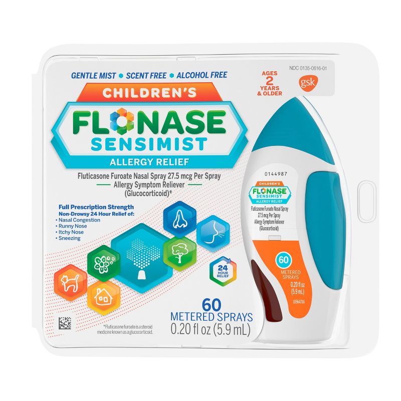 Children's Flonase Sensimist Allergy Relief Nasal Spray - Fluticasone Furoate - 0.2 fl oz, 1 of 13