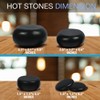 Basalt Hot Massage Stones Set for Heat Therapy with Travel Bag, 20 Pieces, Relaxation and Pain Relief - 3 of 4
