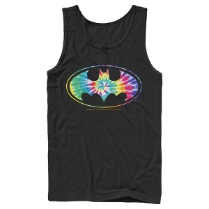 Men's Batman Tie Dye Logo Tank Top - 1 of 4