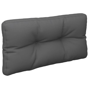 vidaXL Comfortable Pallet Cushion in Anthracite - Durable, Water-Resistant Polyester Fabric, Soft Hollow Fiber Filling for Indoor and Outdoor Use - 1 of 4