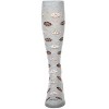 Memoi Men's Donuts Bamboo Blend 8-15mmHg Graduated Compression Socks Med Gray Heather 10-13 - 3 of 4