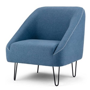 Ennis Mid Century Accent Chair Denim Blue - Wyndenhall