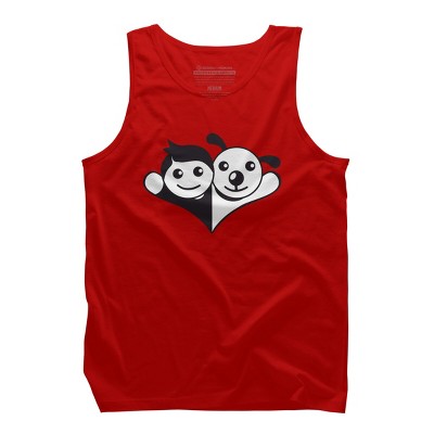 Men's Design By Humans Doggy Friend By graphicganga Tank Top