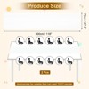 Unique Bargains  Light Elegant Romantic Chiffon Table Runner 27.5" x 118" 2 Pcs - 2 of 4