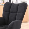 Lyngins Modern Indoor Armchair Rocking Chair without/with Adjustable Footrest,Small Accent Chair for Bedroom,Living Room - 2 of 4