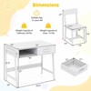 Safstar Kids Desk and Chair Set with Storage Drawer and Hutch, Student Writing Desk Set - 2 of 4