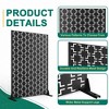 TUYOHW Metal Privacy Screen Outdoor, Decorative Privacy Panels, Freestanding Privacy Screen for Patio, Garden, Pool (White Square) - 4 of 4