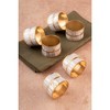 Primrose White Pearl Napkin Rings, Set of 6 - 3 of 4