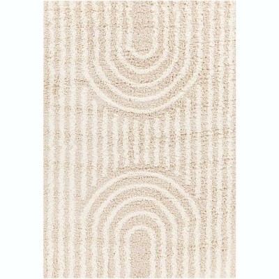 Mark & Day Blanchard 5'3"x7'3" Rectangle Woven Indoor Area Rugs Light Beige: Stain-Resistant, Bohemian, Pet Friendly