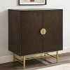 Blair Bar Cabinet Dark Brown/gold - Crosley : Target