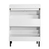 Vynxaria Freestanding Shoe Cabinet ¨C Modern Storage Organizer with 2 Flip Drawers and Metal Legs, Perfect for Entryway. - 4 of 4