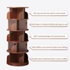 Kumasinova 5/6-Tier 360° Rotating Bookshelf Tower( with Wheels&Drawer),Modern Design Round Book Shelf,Bookcase with Multiple Shelves for Bedroom&Study - 3 of 4