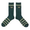 The Legend Of Zelda Embroidered Hylian Crest Men's Green Casual Crew Socks - 2 of 4