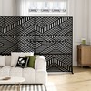 Wooakway 72"H 47"W Outdoor Metal Garden Trellis Privacy Screen Lattice Panel Indoor Room Divider - 2 of 3