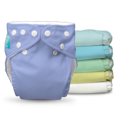 Charlie Banana One-size Reusable Baby Cloth Diaper with 12 Reusable Inserts - Pastel - 6pk