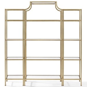 Metal 3 Piece Etagere in Gold - Pemberly Row - 1 of 4