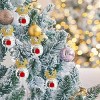 5PCS Disco Ball Christmas Ornaments, Reflective Mirror Elk Horn Hanging Balls for Xmas Tree Holiday Wedding Birthday Party Decor - 4 of 4