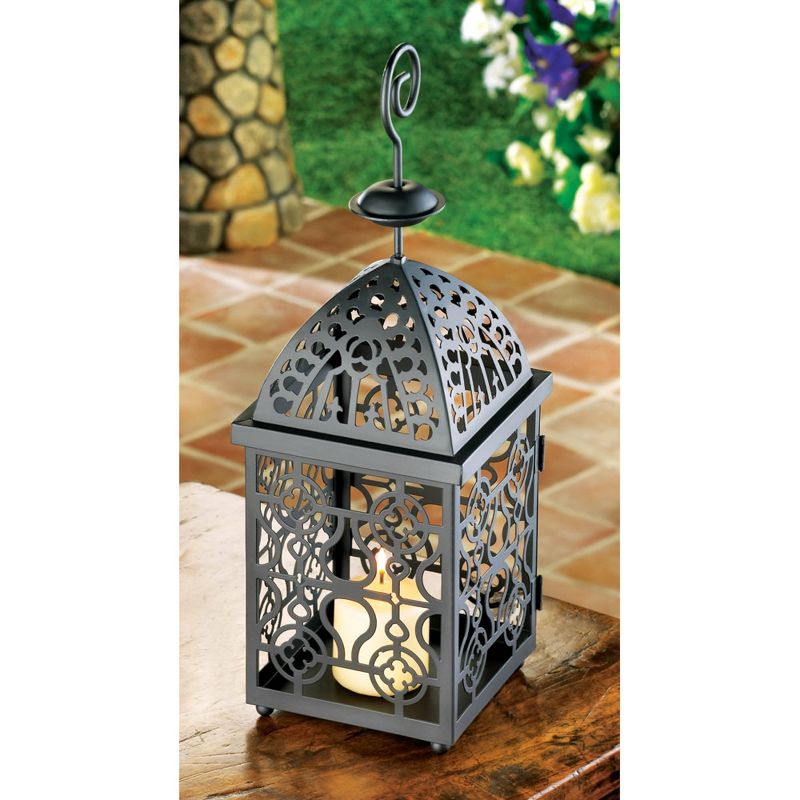 13.75&#34; Iron Moroccan Birdcage Outdoor Lantern Bronze - Zingz &#38; Thingz, 3 of 4