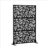 PexFix 72 in. H x 47 in. W Outdoor Metal Privacy Screen Garden Fence Foliage Pattern Wall Applique - 3 of 4