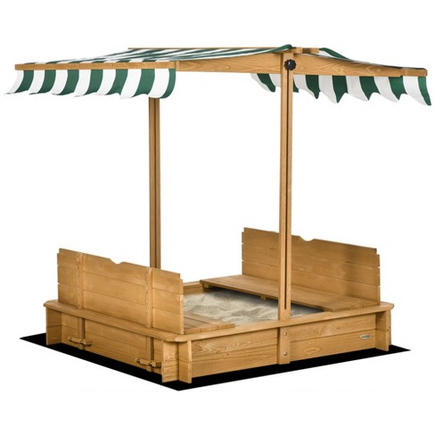 Buy Badger Basket Convertible Sandbox with Canopy & Benches Online