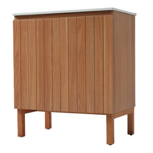Ridstar 30 in. W Natural Bathroom Storage Cabinet with Large Storage Space - 1 of 4