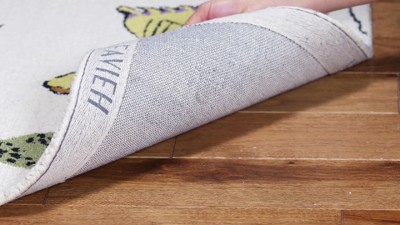 Ivory Round Hand-Tufted Wool Area Rug, 6 ft